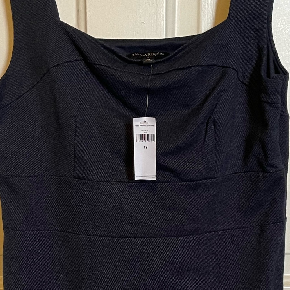 NWT Banana Republic Factory Dark Blue Midi Dress